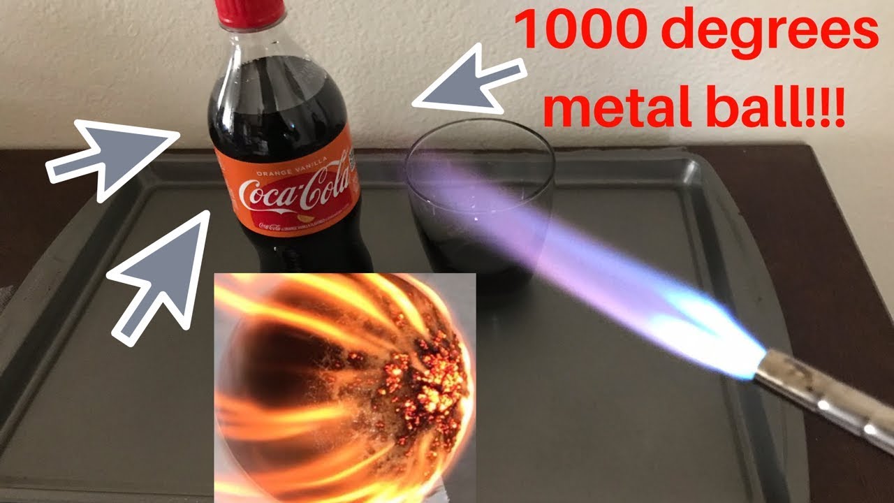 ASMR HOT STEAL BALL VS  COKE ORANGE VANILLA #cocacola #coke #hotstealball