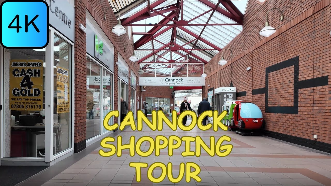 Cannock UK: Unveiling the Town's Secrets - One Step at a Time (Walking Tour) |4K |