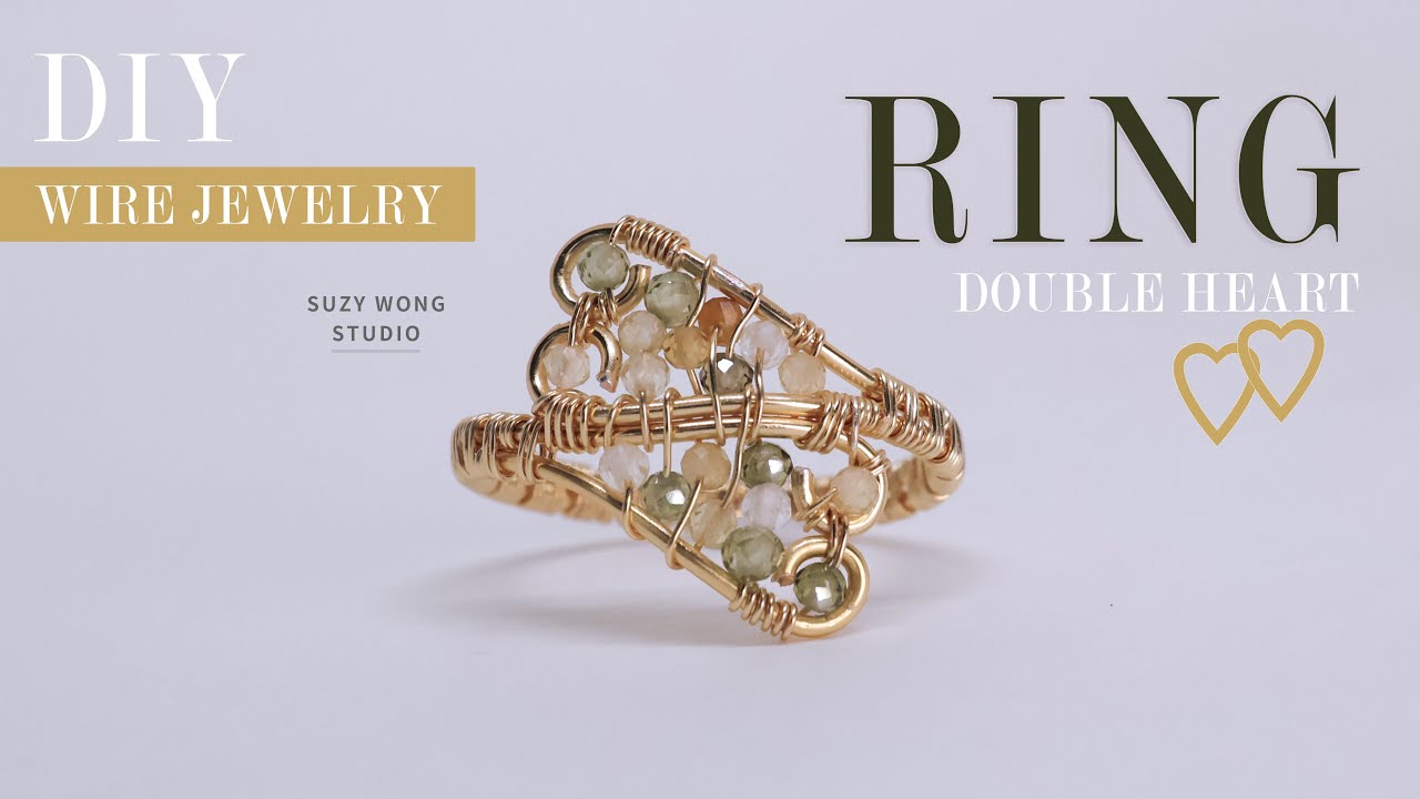 Double Heart Seamless Wire Wrap Ring| DIY Ring| DIY Jewelry | How to make