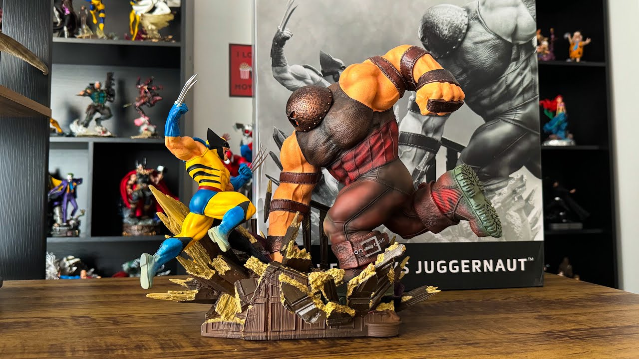 #160 Unboxing e Review Wolverine Vs Juggernaut 1/10 Exclusiva Iron Studios - Marvel Comics Xmen
