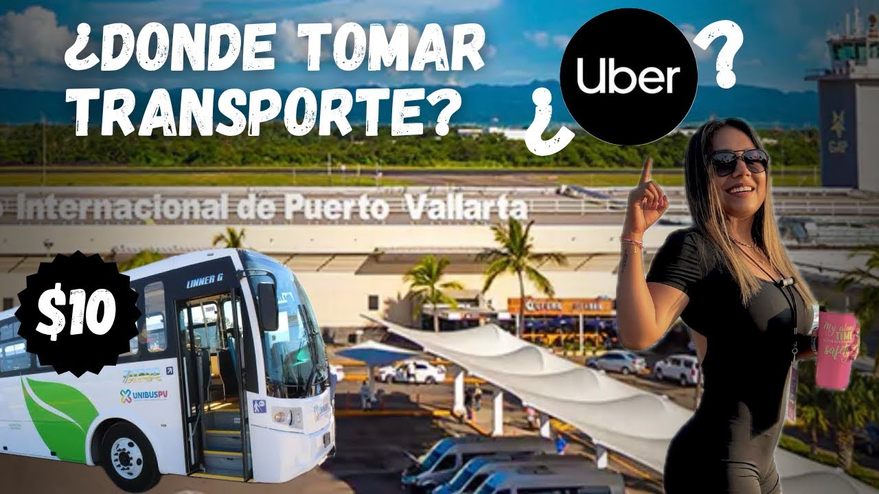 ¿Donde tomar el transporte saliendo del aeropuerto de Puerto Vallarta? 🤔🚕🚌