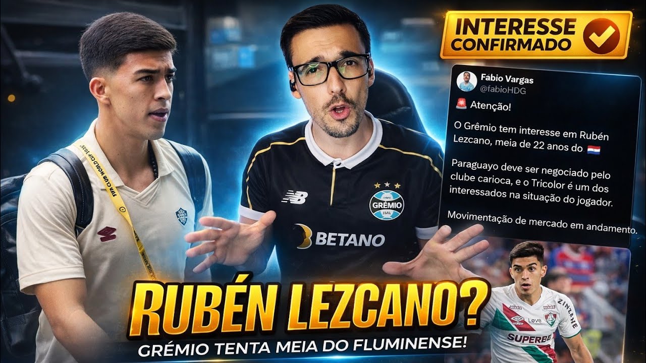 ⚠️🔵 RUBÉN LEZCANO ? MEIA PARAGUAIO PERTO DE SER REFORÇO DO GRÊMIO AFIRMA JORNALISTA!