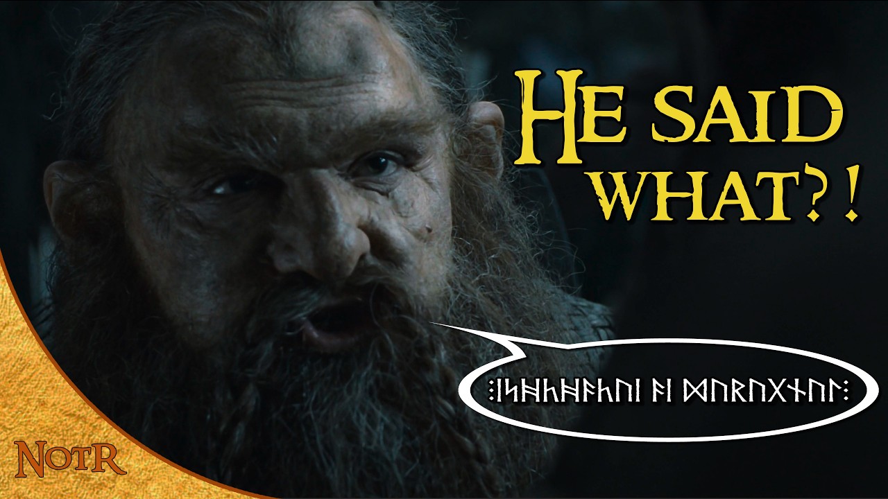 Learning Dwarvish Insults and what Gimli REALLY said!
