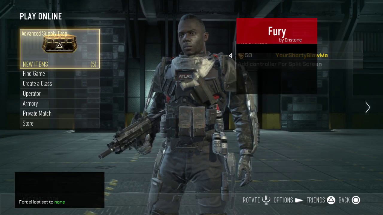 [AW 1.20] Fury v2 Mod Menu (PreGame, NonHost, Host, Unfair Aimbot, Rank People Up, Derank People)