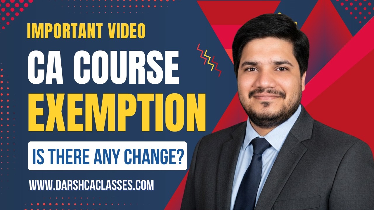 ICAI Exemption || Is there any Change? || All Info || Ravindra Ojha