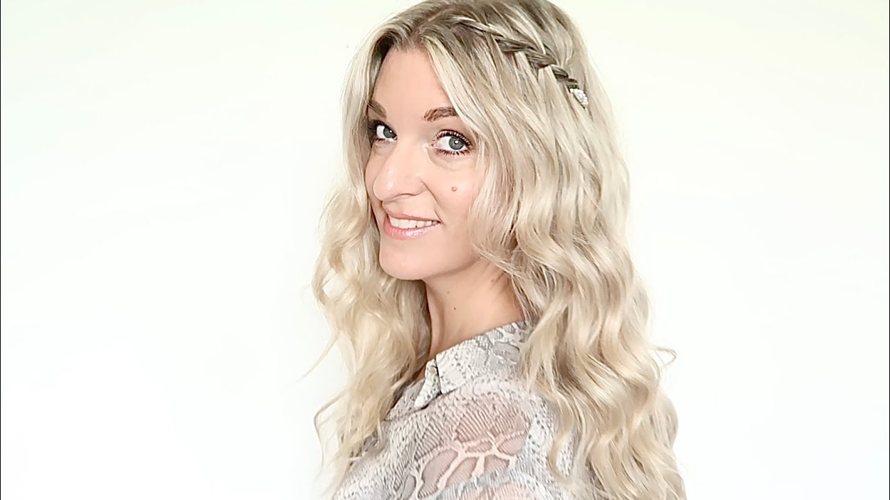 Waterval vlecht in los haar.