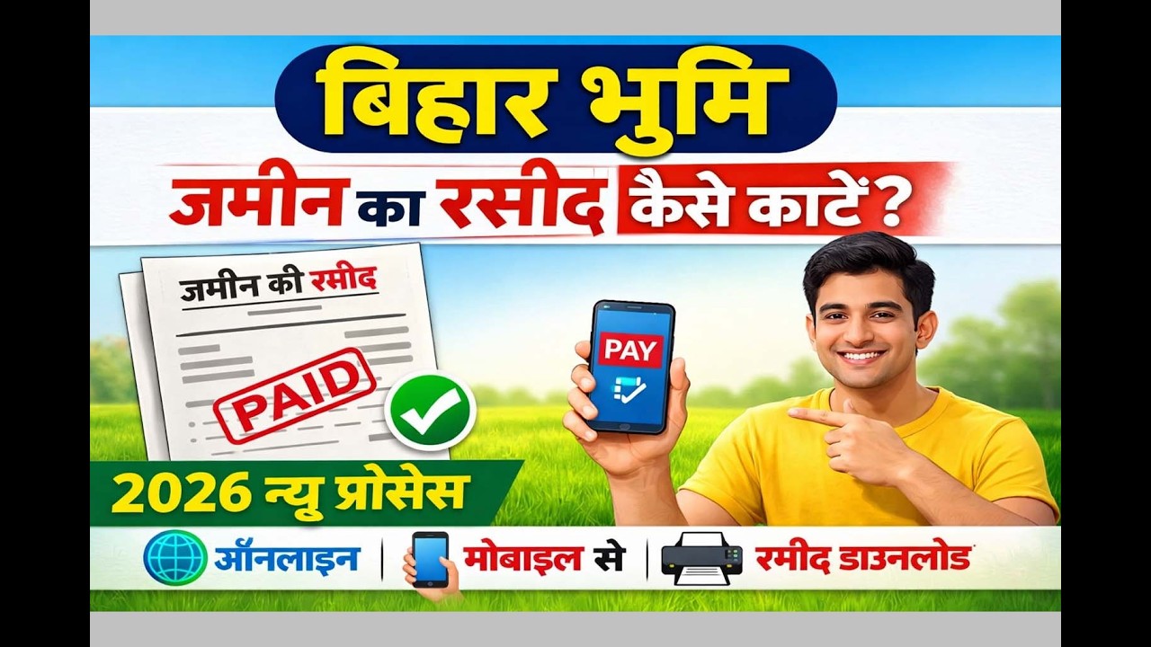 Bihar Bhumi जमीन का रसीद कैसे काटें 2026 | Online Lagaan Rasid Download | Bihar Bhumi New Process