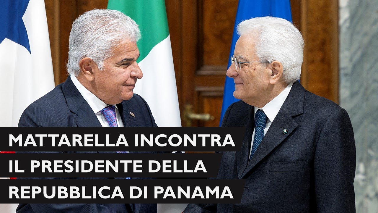 Mattarella incontra S.E. il Signor José Raúl Mulino Quintero, Presidente della Repubblica di Panama