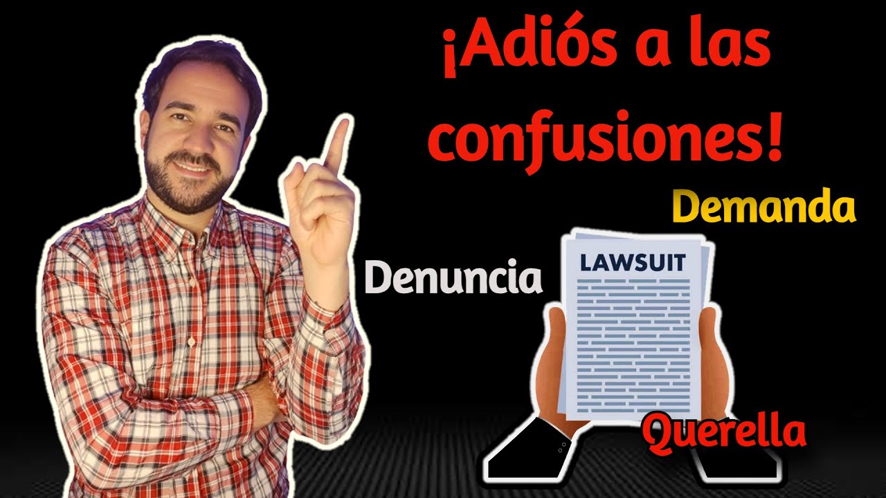 Cúal es la DIFERENCIA entre DEMANDA, QUERELLA y DENUNCIA.