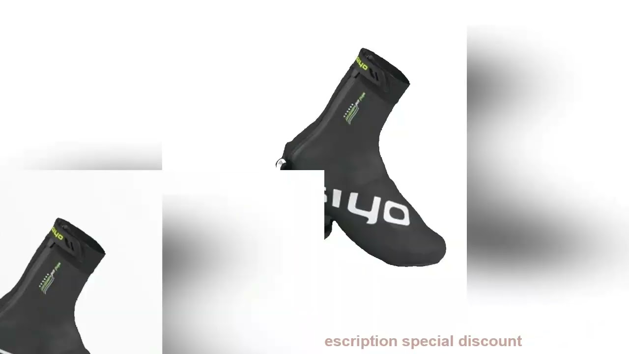 Waterproof Windproof Fleece Warm Cycling Lock Shoe Covers Reflective Bicycle Overshoes Winter Road B