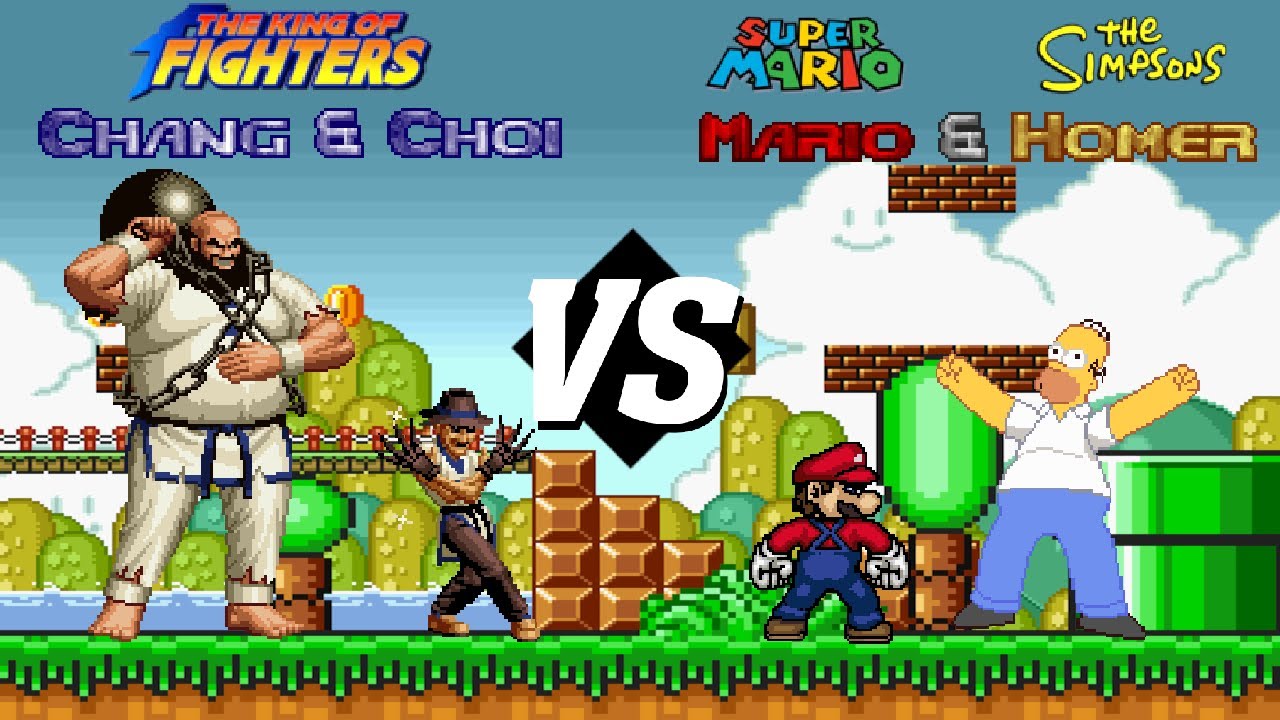 [IKEMEN] Tag: Chang & Choi VS  Mario & Homer