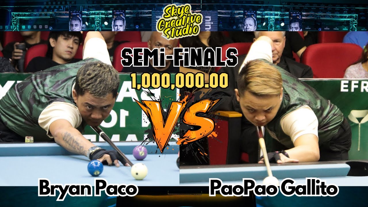 🔥PaoPao 🆚 Ian Paco Semi-Finals EBR 10balls Open 🎱🎱🎱