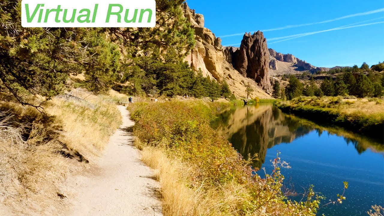Virtual Running Videos for Treadmill (4K) | Workout Scenery in Oregon's Smith Rock State Park