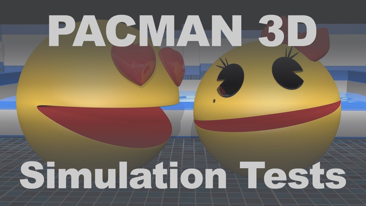 PACMAN 3D – Character Interaction and Motion Study in Cinema 4D