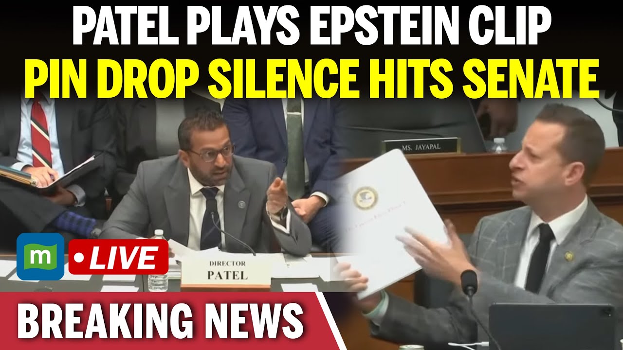US Breaking News LIVE | EPSTEIN CLIP Shocks Congress | Kash Patel Silences Senate | FBI Hearing Live