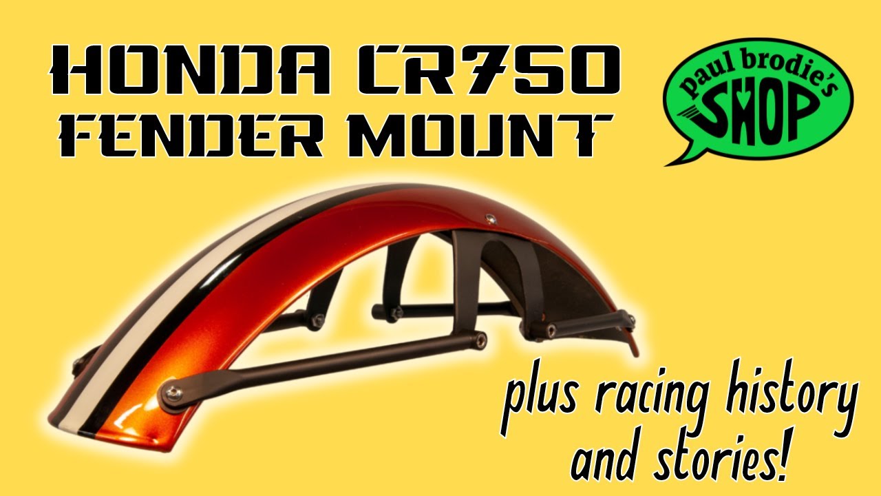 Mounting a Fender on a CR750 Race Bike // Paul Brodie's Shop