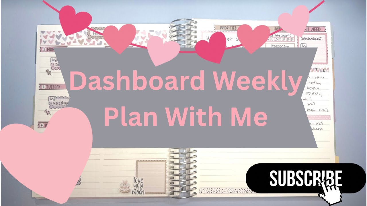 Weekly Plan With Me | Erin Condren Dashboard Layout 