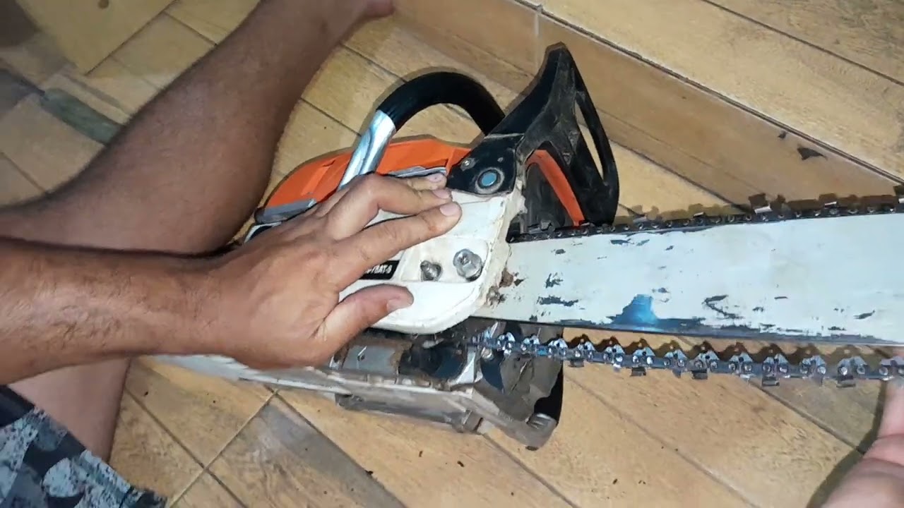 como montar a parte do corte da motoserra ? vídeo explicativo na knakasaki nk 78
