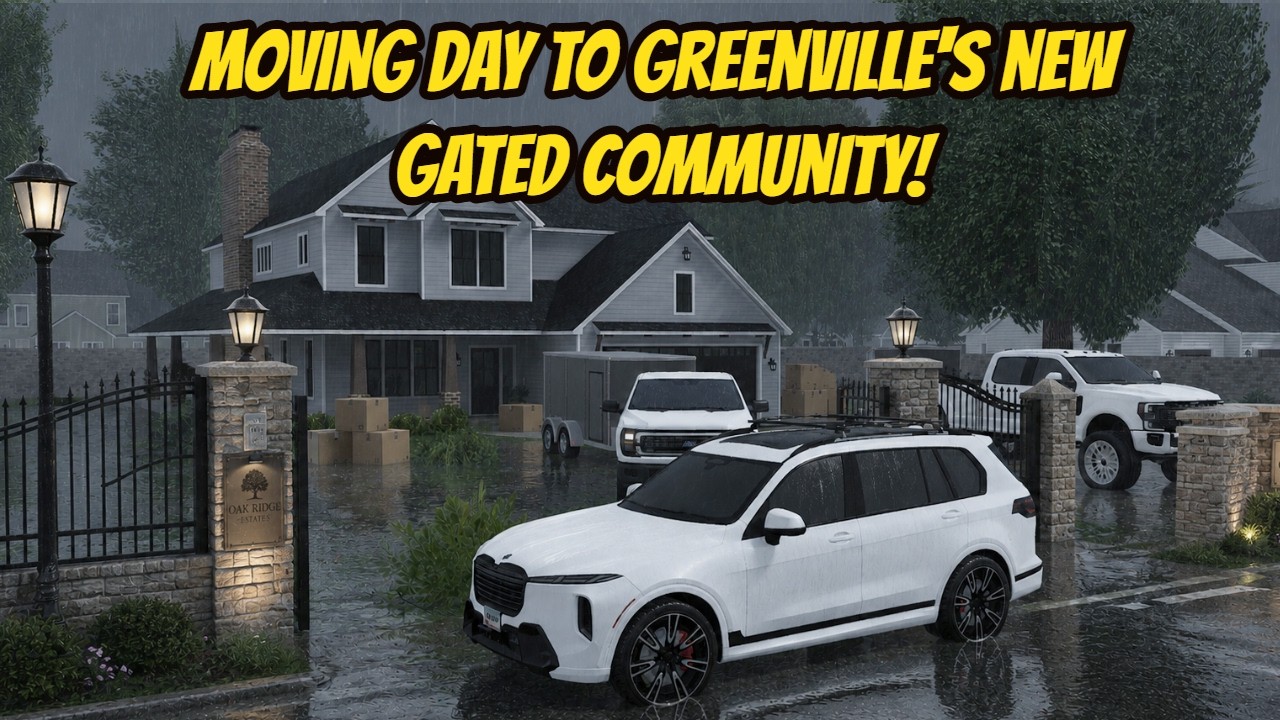*NEW* Gated Community Mansion Moving Day in Greenville Wisconsin FLOOD Roblox Update Roleplay