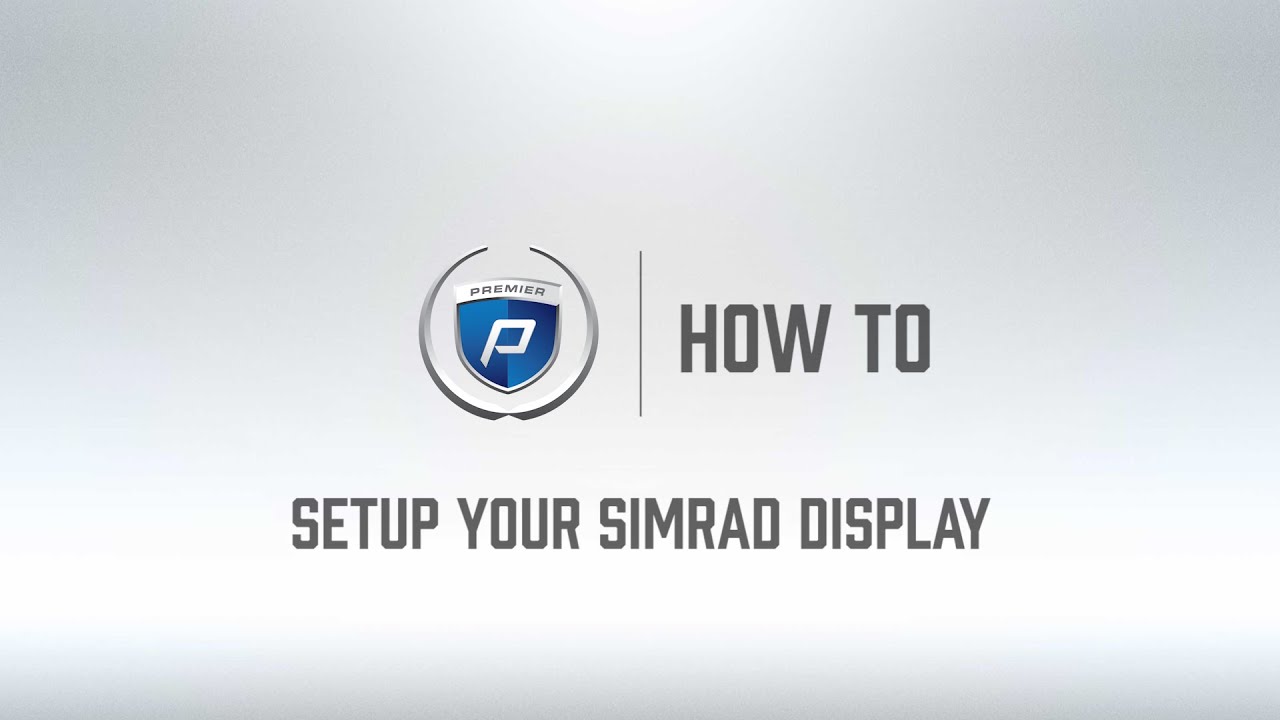 SIMRAD Initial Setup