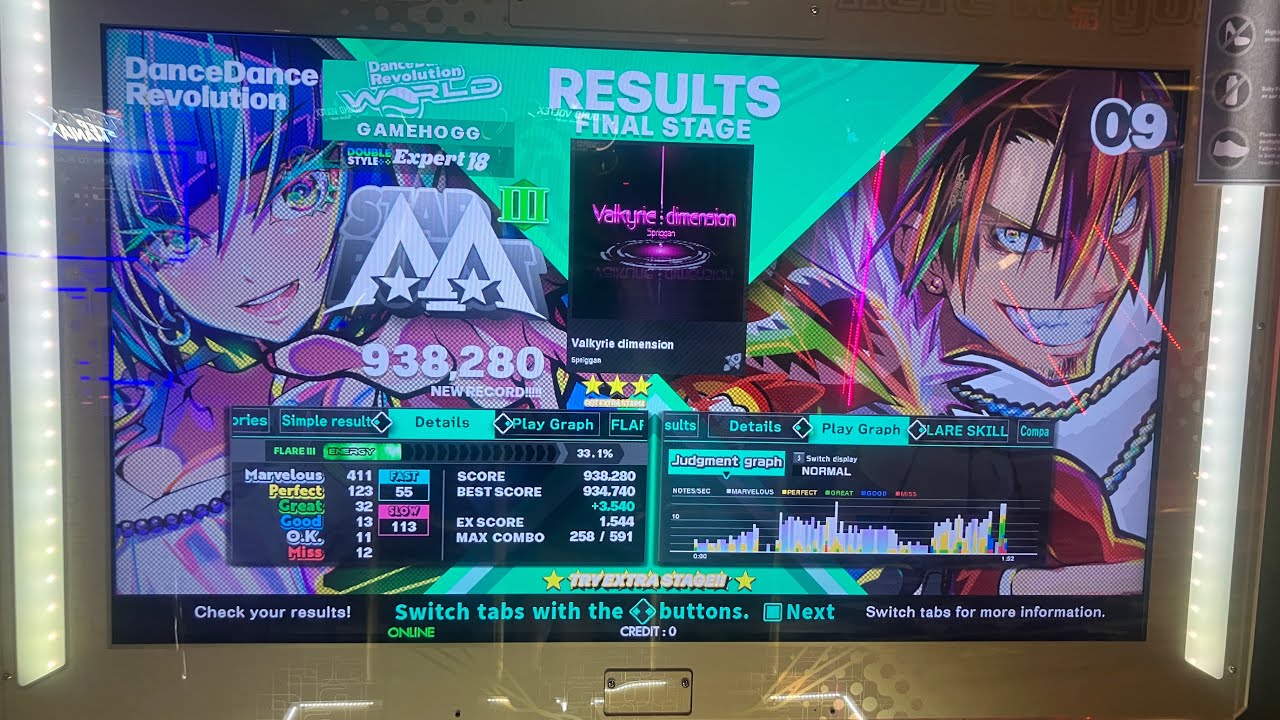 DDR World Valkrye Dimension EDP 938k