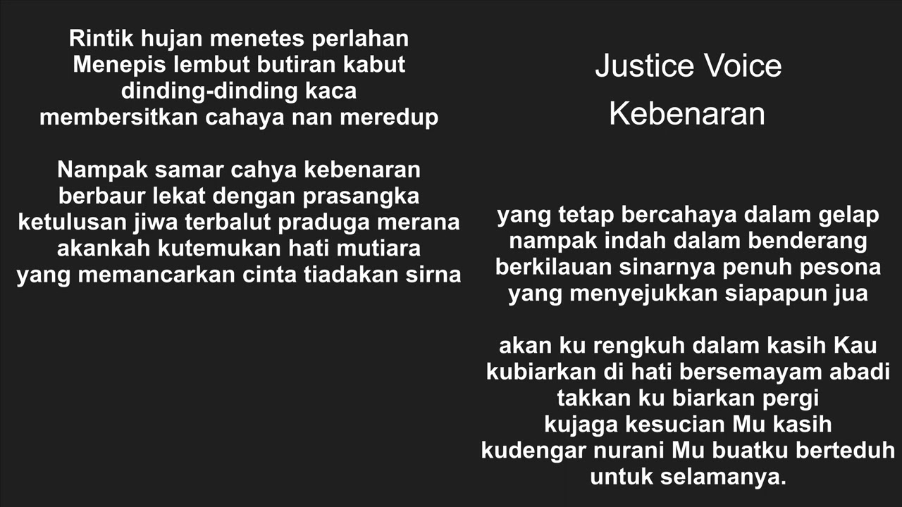 Justice Voice - Kebenaran