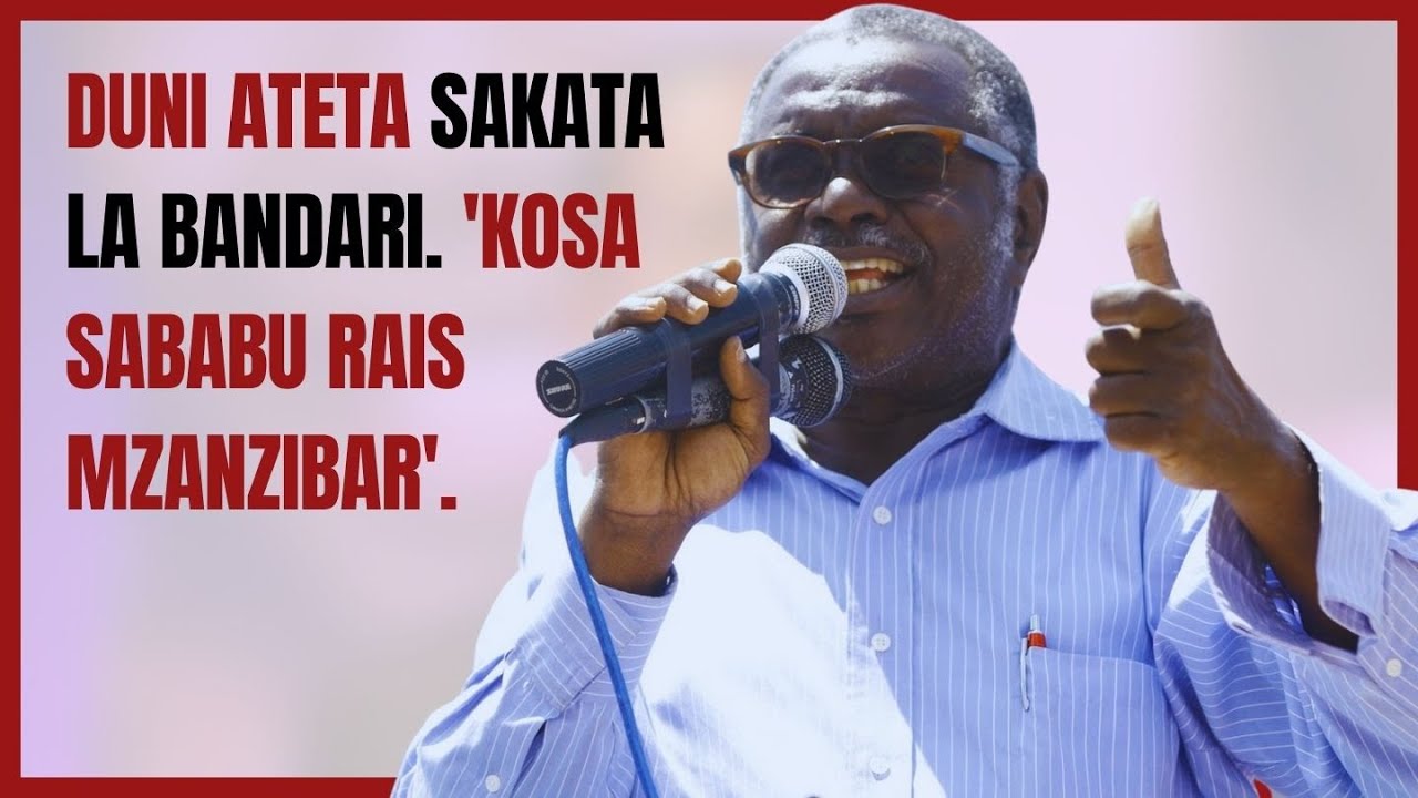 Duni Ateta Sakata la Bandari.'Kosa Sababu Rais Mzanzibar'.Wako Mikoani Huko Wanazunguka