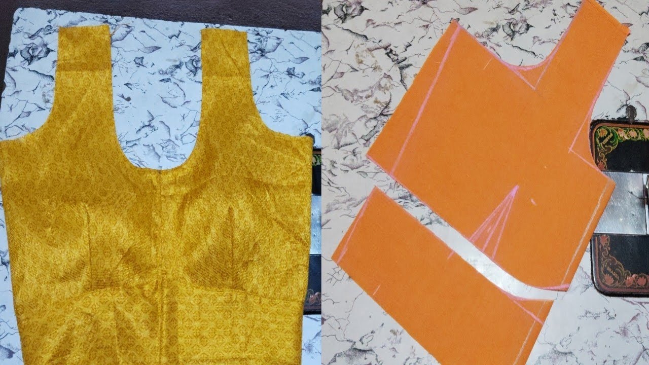 New Model 1Tucks Belt Blouse Cutting And Stitching/Belt Blouse Cutting And Stitching