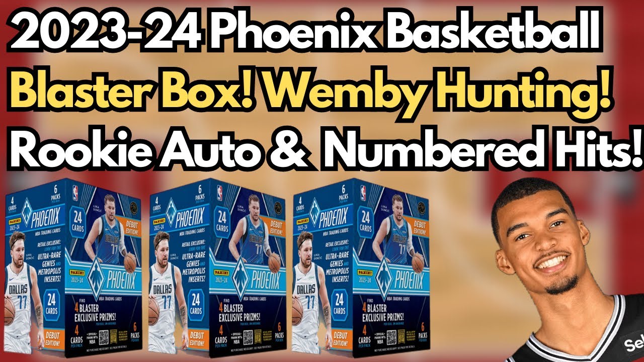 Wemby Hunting! Auto & Numbered Hits! 2023-24 Panini Phoenix Basketball Blaster Boxes! Retail Debut!