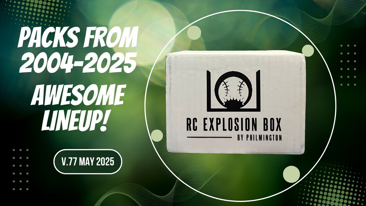RC Explosion Box V. 77 May 2025 Baseball Card Subscription Box Packs from 2004-2025
