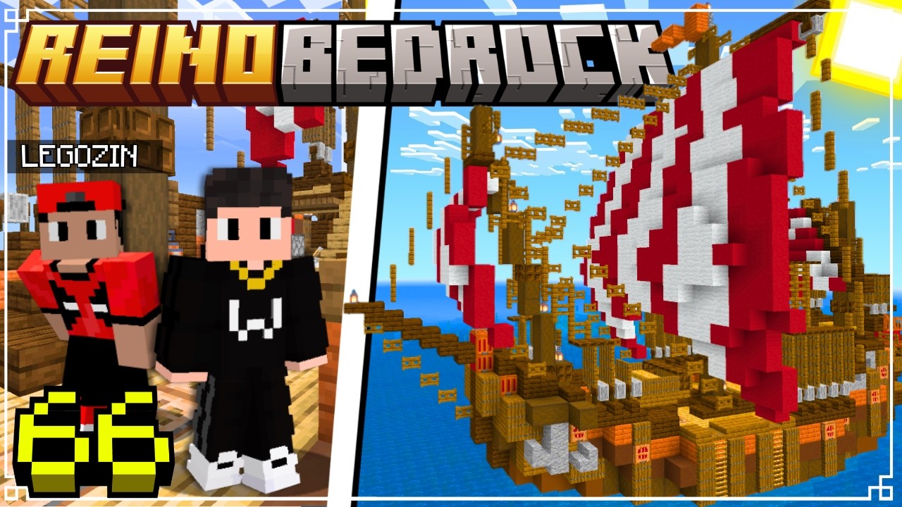 A melhor FARM de XP do minecraft bedrock REINO BEDROCK #66