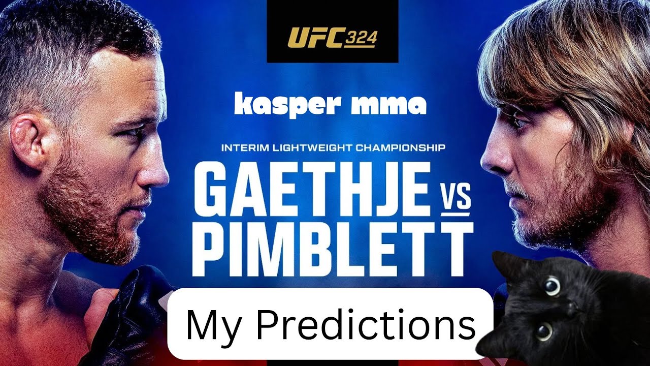 My Predictions and Betting Tips for UFC 324: Gaethje vs Pimblett (Full Card Predictions)