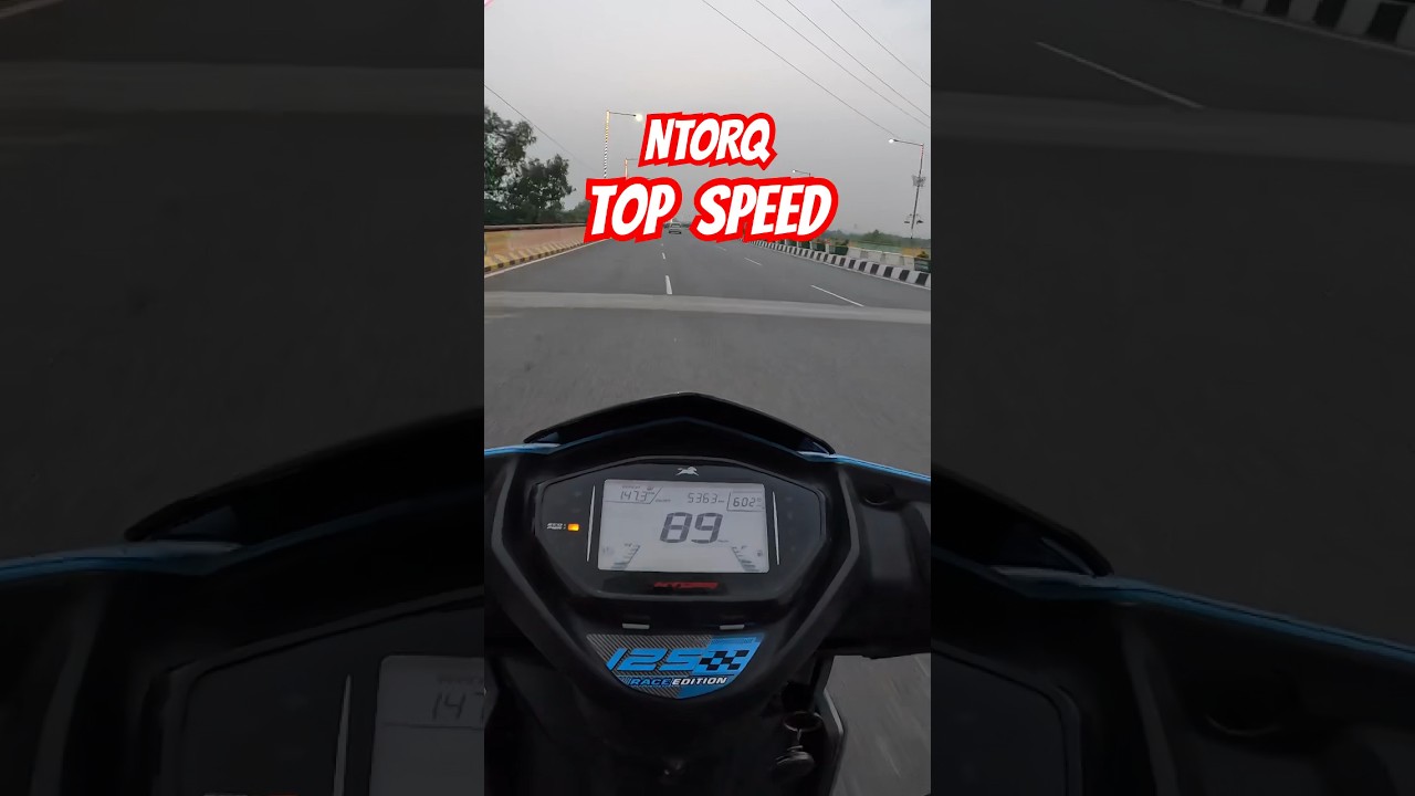 TVS NTORQ TOP SPEED TEST 🚀😻| 💯 PLUS FASTEST SCOOTER 🛵 | FULL VIDEO UPLOADED ✅ #shorts #topspeed