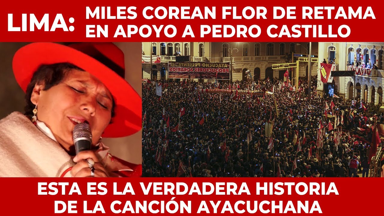 LIMA-PERÚ : MILES COREAN FLOR DE RETAMA EN APOYO A PEDRO CASTILLO.