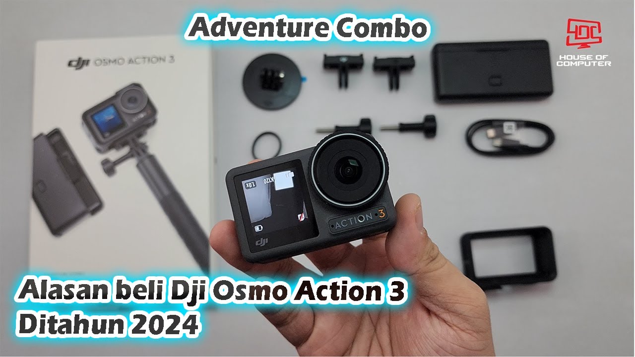 Unboxing Dji Osmo Action 3 Adventure Combo | Alasan beli ditahun 2024 | HOC Review