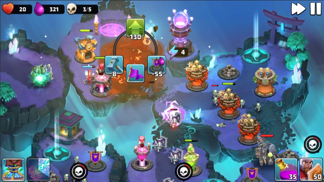 Castle Creeps TD - Chapter 19 Level 76 Reanimation 3 Stars (Without Sentinel)
