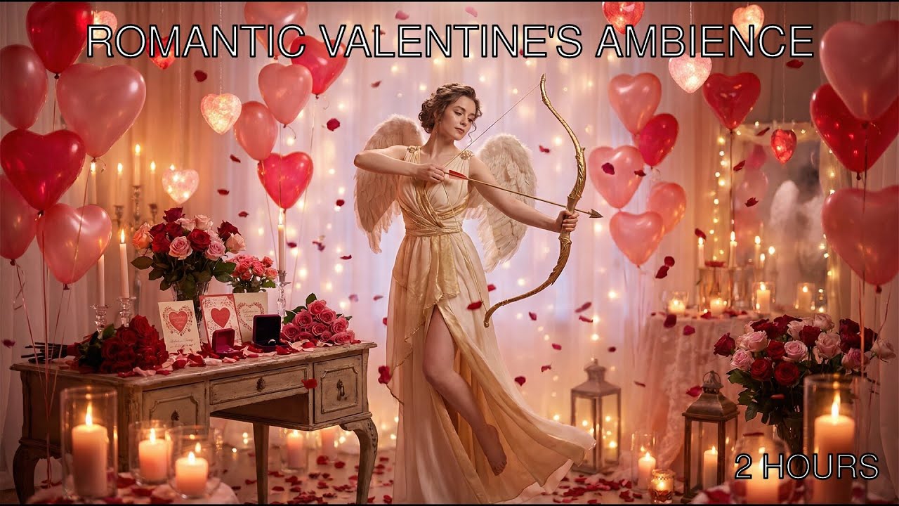 Cupid's Valentine Romance 💘 2 Hours of Romantic Saxophone Music | Valentine's Day Ambience