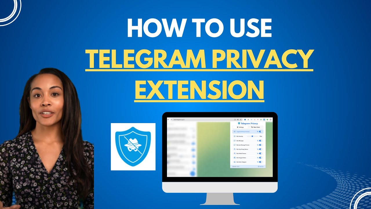 How to use Telegram Privacy Extension ? | Blur Telegram Web | Total Safety and Privacy