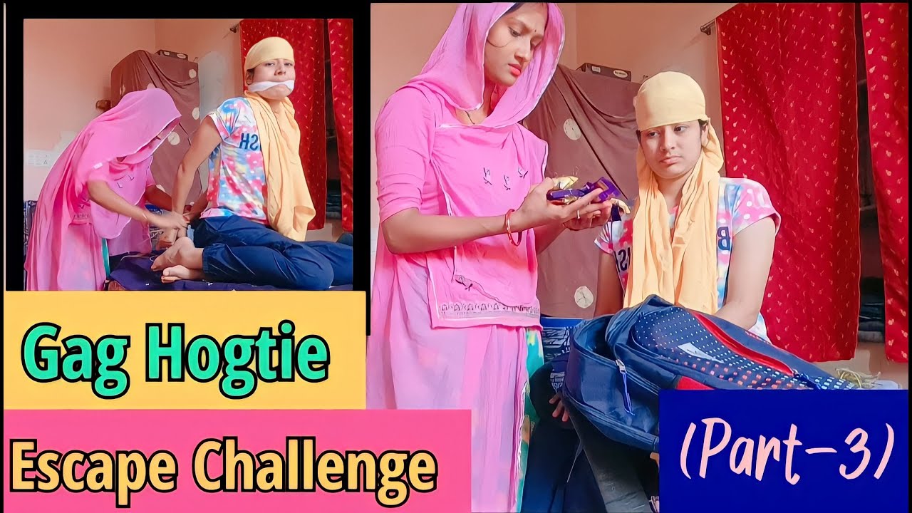 #like Gag Hogtie Challenge||Escape Challenge||Punishment||Cleave Gag||Manya Creation