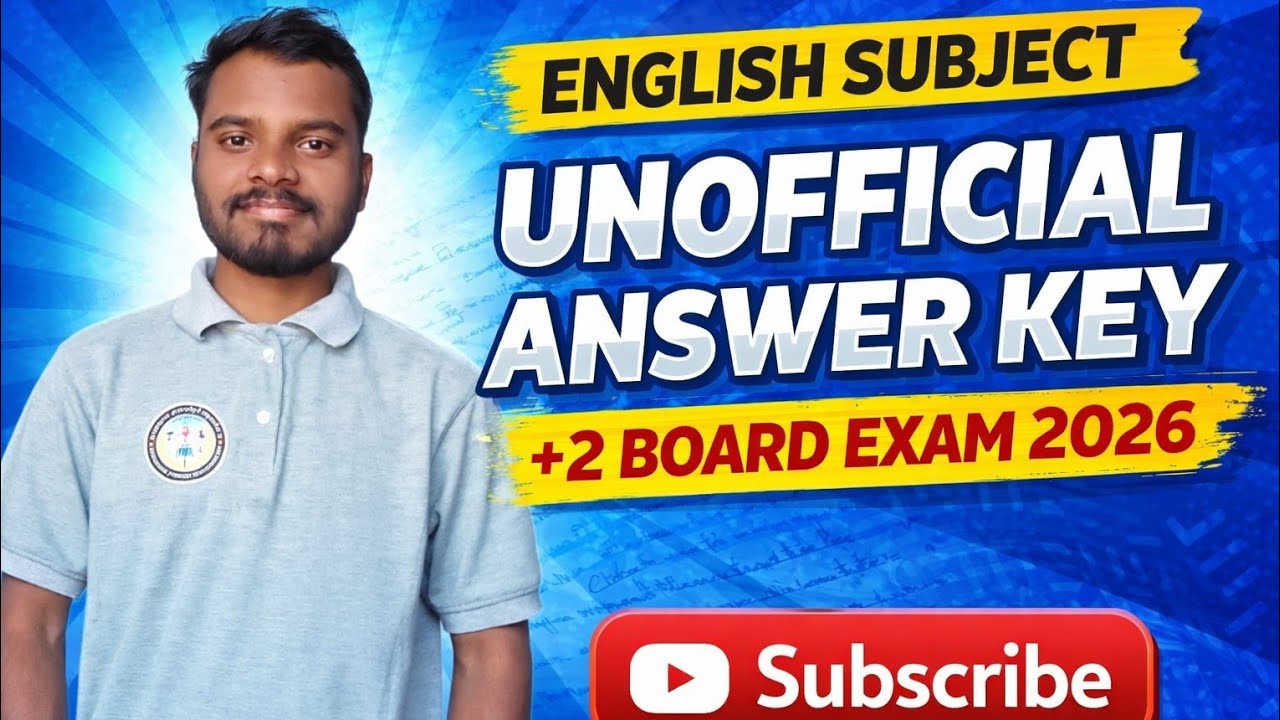 UNOFFICIAL ANSWER KEY ||   COMPULSORY ENGLISH ##boardexam  +2 BOARD EXAM 2026