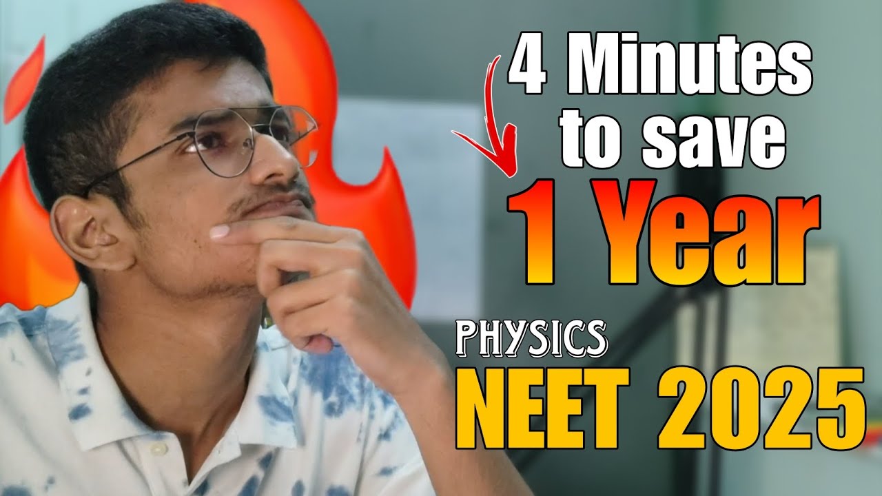This will save your Drop Year 🔥 | How to solve NEET Physics Numericals 2025 | #mbbs  #neet2025
