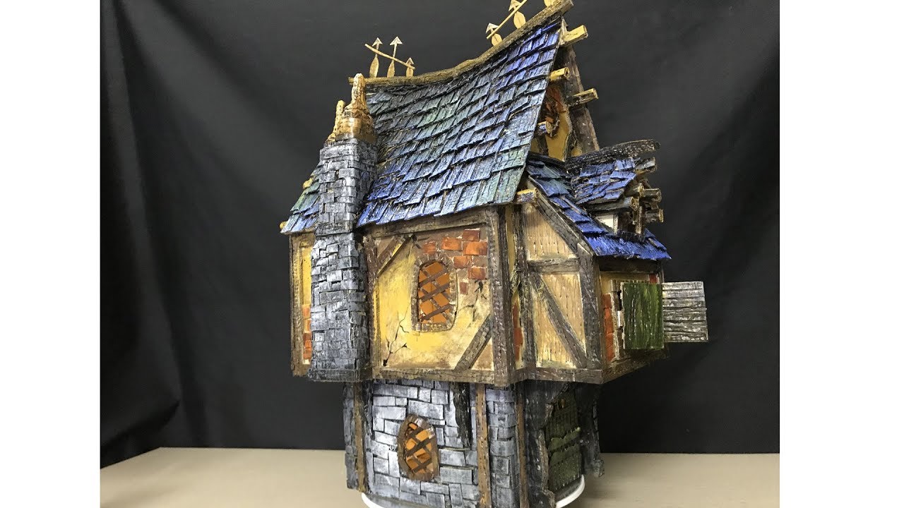 DIY Beautiful House Using Cardboard