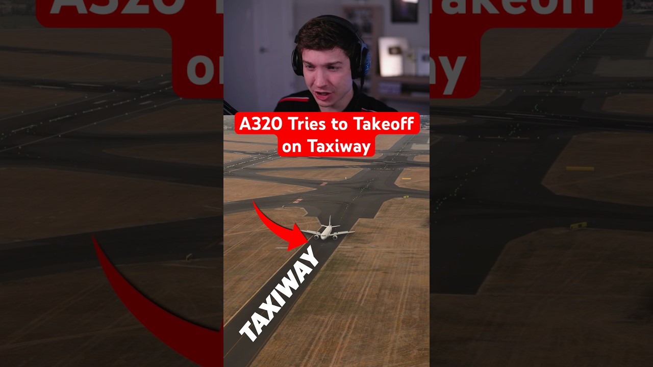 A320 Tries to Takeoff From Taxiway