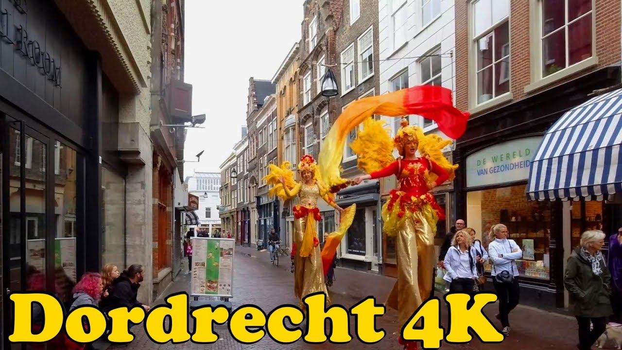 Dordrecht, Netherlands Walking tour [4K].