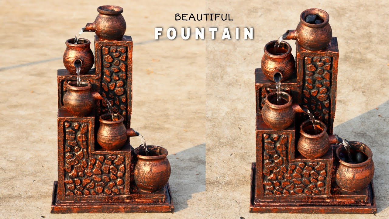 Amazing Antique Copper Model Indoor Desktop Water Fountain | New Best Indoor Waterfalls Fountains