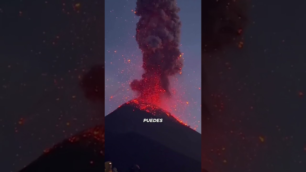 Volc&aacute;n de fuego visto desde Acatenango 🔥 Guatemala 🌋🇬🇹