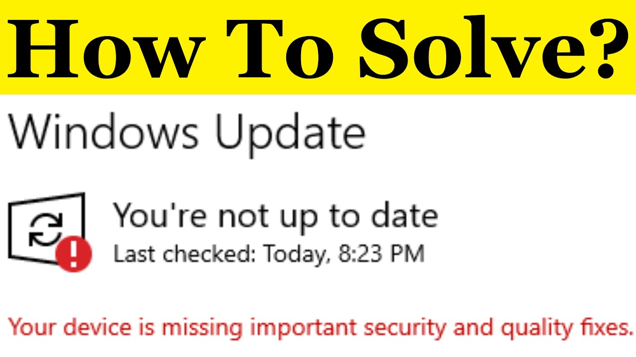 How To Fix Windows Update Not Checking for Updates