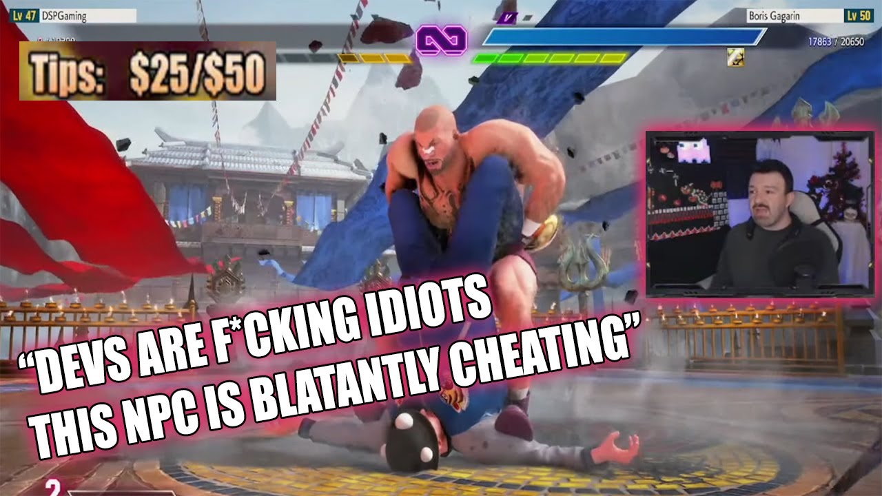 DSP Insults SF6 Devs & Almost Rage Quits World Tour Mode After Getting Manhandled by a Mini Zangief
