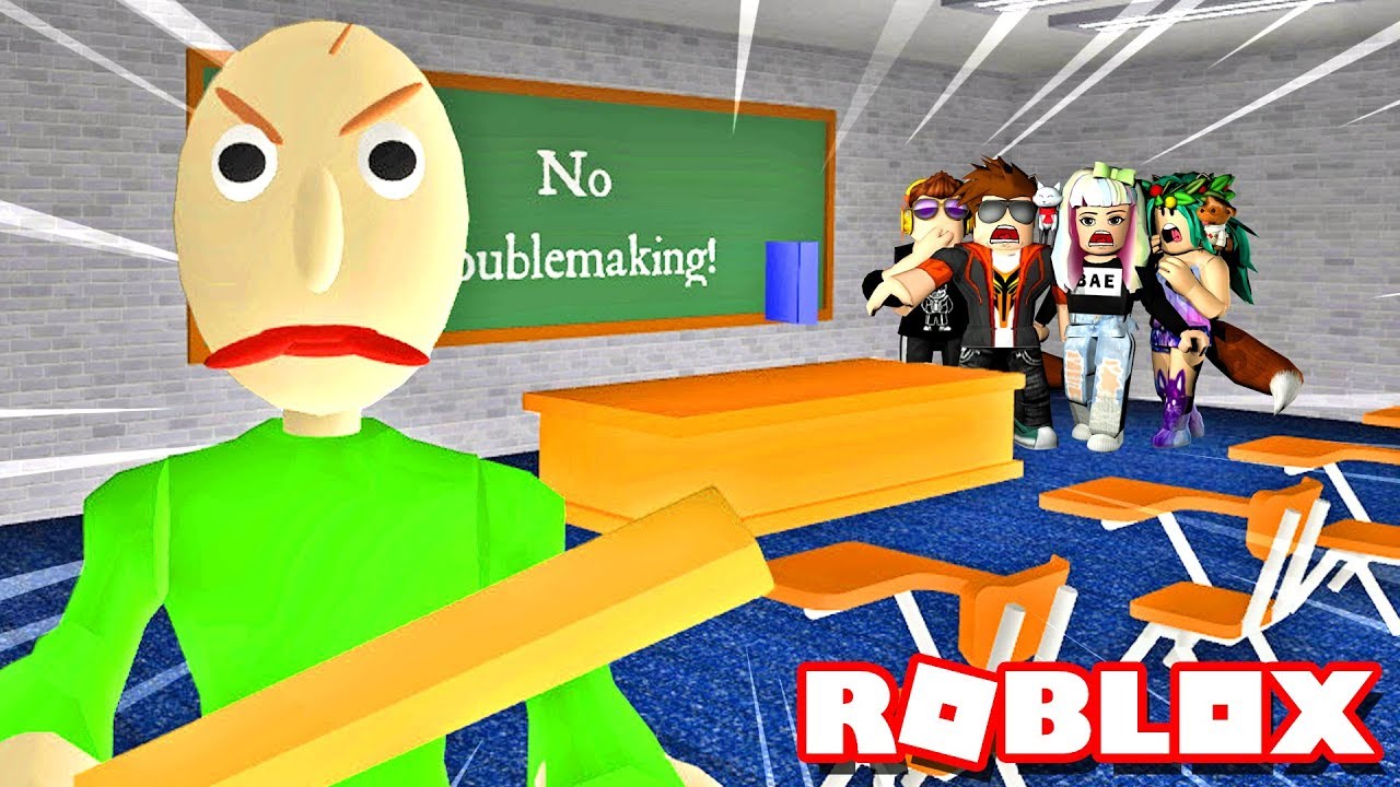 СЕМЬЯ ЗАСТРЯЛА В ШКОЛЕ БАЛДИ! {ROBLOX}