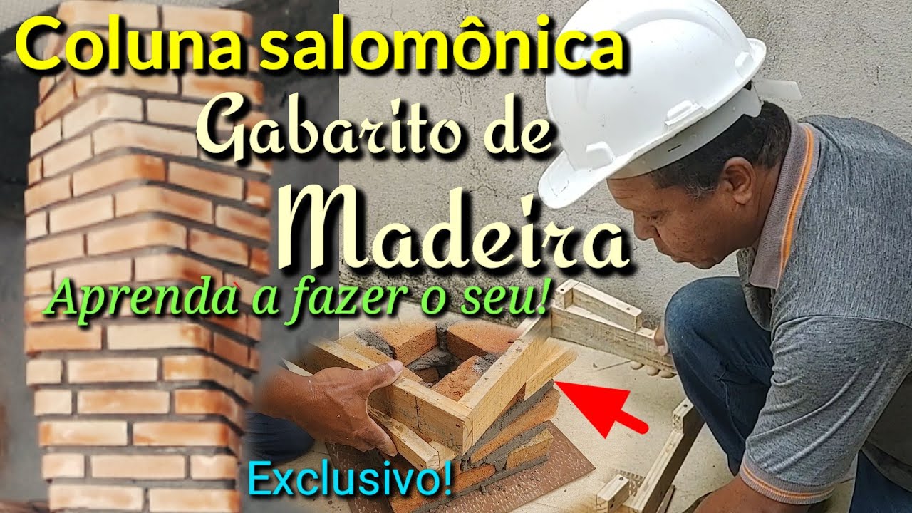 Como fazer gabarito de madeira pra coluna salomônica!